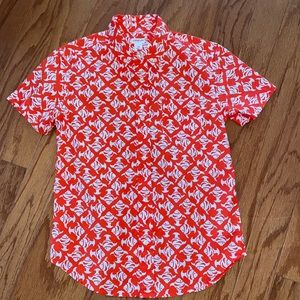 Crewcuts Red and White Button Down Shirt